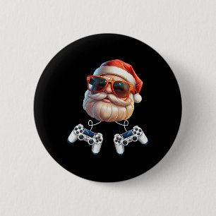 Game Controller Christmas Gamer Gaming Enthusiast 6 Cm Round Badge