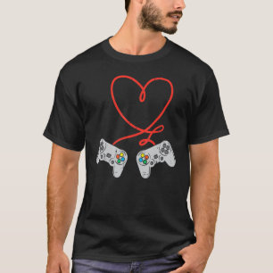 Game Controller Heart Mens Valentines Day Gamer Bo T-Shirt