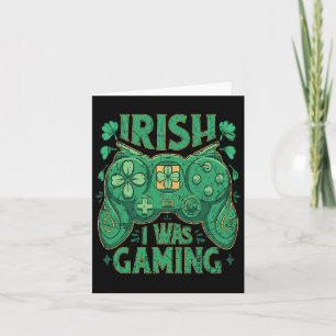 Game Controller Irish Gamer Boys St Patricks Day Card