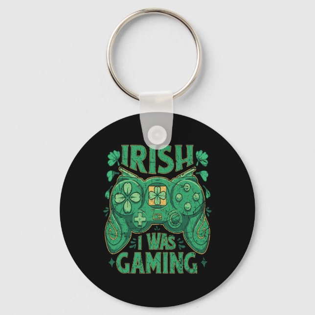 Game Controller Irish Gamer Boys St Patricks Day  Key Ring (Front)