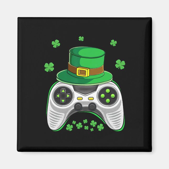 Game Controller Irish Gamer Boys St Patricks Day M Magnet (Front)