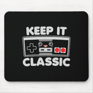 Game Controller Keep It Clic Humour 80s Retro Dark Mouse Pad