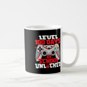 Game Controller Level 100 Days Of School Unlocked  Coffee Mug