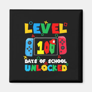 Game Controller Level 100 Days Of School Unlocked Magnet