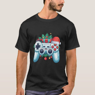 Game Controller Santa Hat Christmas Gaming X-mas G T-Shirt