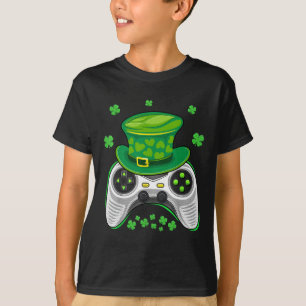 Game Controller Shamrock Gamer St Patricks Day Gam T-Shirt