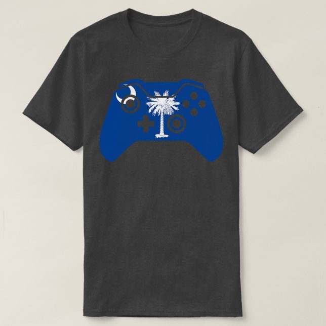 GAME CONTROLLER South olina flag T-Shirt (Design Front)