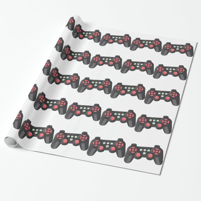 Game Controller Wrapping Paper (Unrolled)