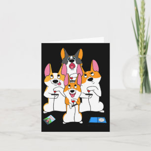 Game Corgi Video Game Graphic Gamer Meme Gaming  Card