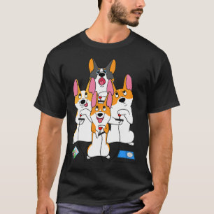 Game Corgi Video Game Graphic Gamer Meme Gaming  T-Shirt