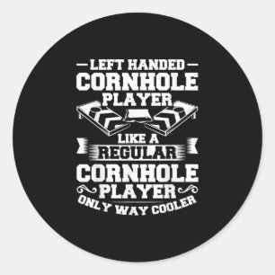 Game Cornholer Toss Game Tossing Bean Bag Cornhole Classic Round Sticker