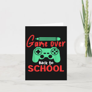 Game Cross Stick Over Back To School Applecl  Card