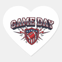 Game Day American Football Patriotic Shield Sports