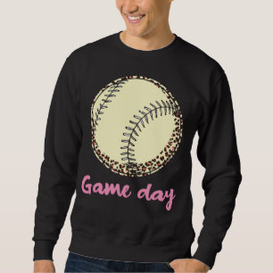 Game Day Baseball Leopard Sweatshirt