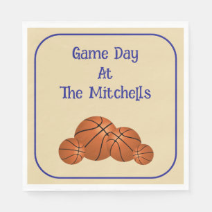 Game Day Basketball Watch Party Napkin