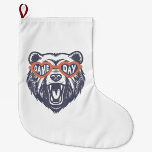 Game Day Bear Large Christmas Stocking