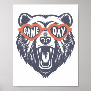 Game Day Bear Poster