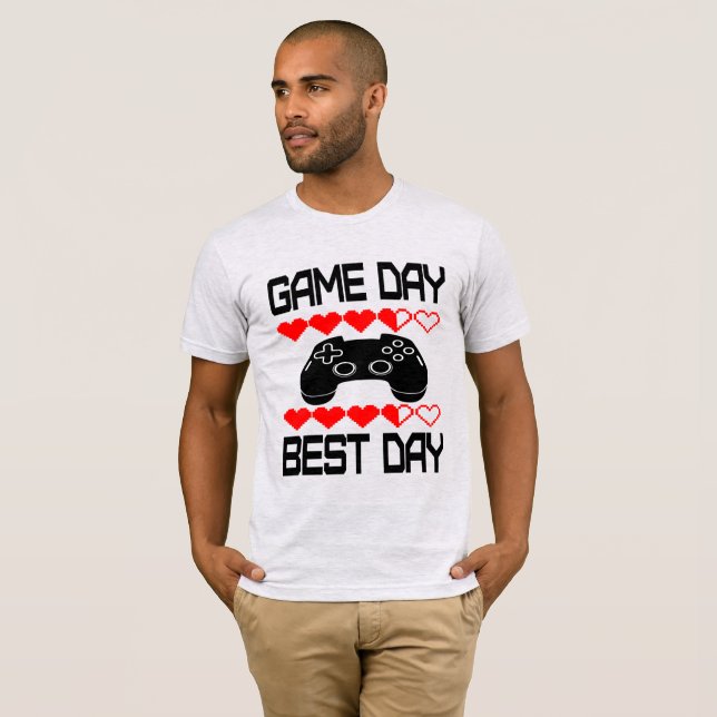 Game Day Best Day T-Shirt (Front Full)