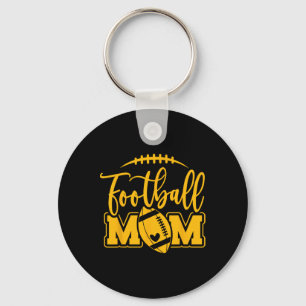 Game Day Blue And Yellow High School Football Foot Key Ring