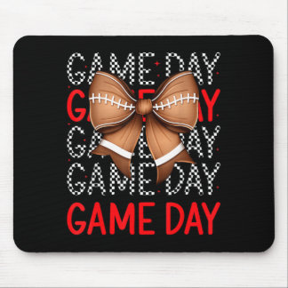 Game Day Chequerboard Football Season Sports Mouse Pad