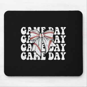 Game Day Coquette Bow Sell Mama Sell Mouse Pad