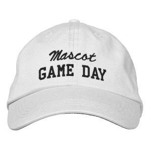 Game Day Custom Mascot or Team Name Embroidered Hat