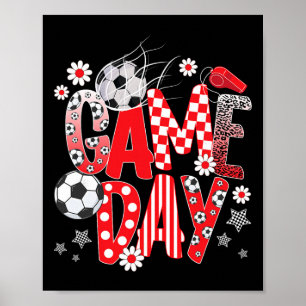 Game Day Cute Soccer Game Day Soccer Poster