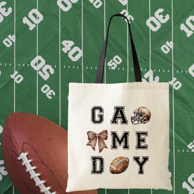 Game Day Fall Football Tote Bag (Creator Uploaded)