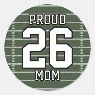 Game Day Football Classic Round Sticker