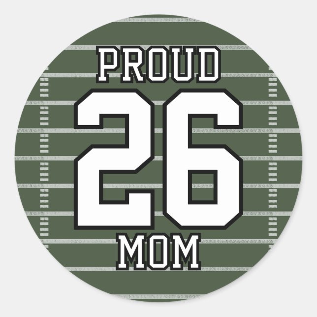 Game Day Football Classic Round Sticker (Front)