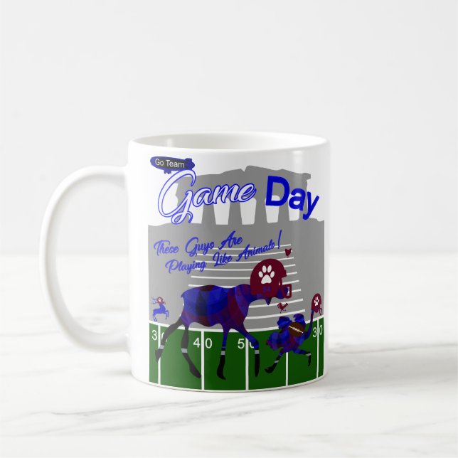Game Day Football Coffee Mug (Left)