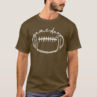 Game Day Football Cute Football Top6 T-Shirt
