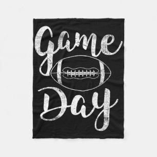 Game Day Football - Cute Football Top Fleece Blanket