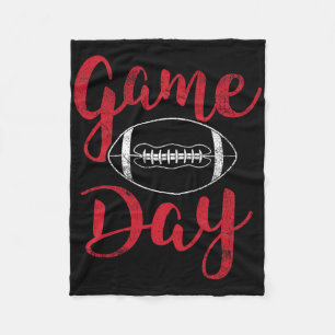 Game Day Football Cute Football Top Women Fleece Blanket