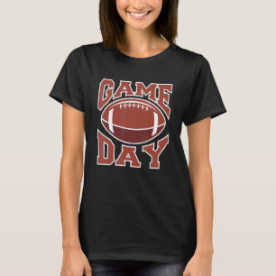 Game Day Football Game Day Vibes Football Women Me T-Shirt