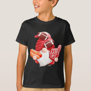 Game Day Football Gnome Mum Dad Referee Touchdown T-Shirt