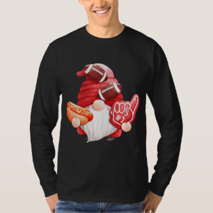 Game Day Football Gnome Mum Dad Referee Touchdown  T-Shirt