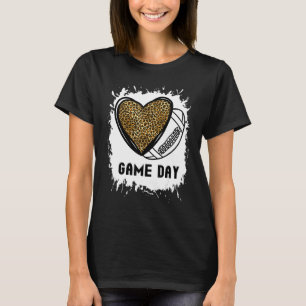 Game Day Football Mum For Women Bleached Football T-Shirt