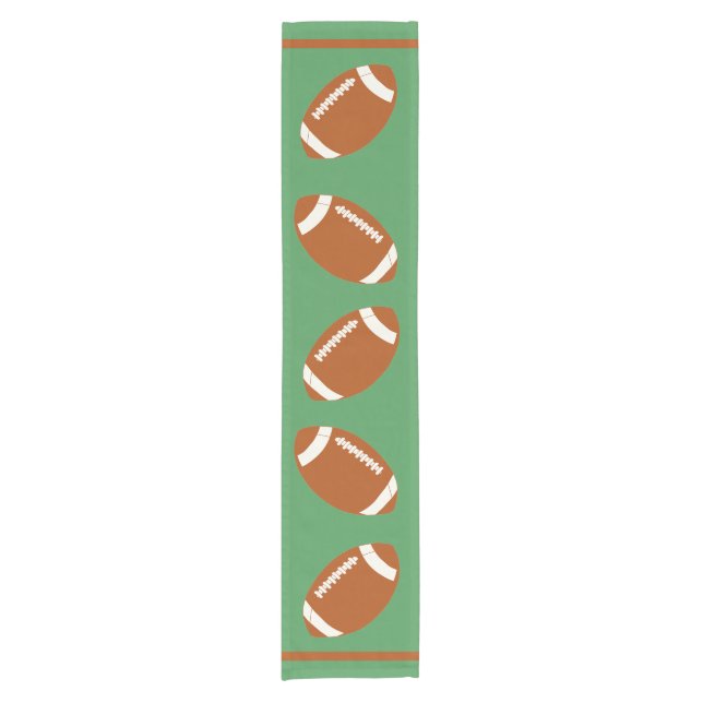 Game Day Football PERSONALIZE Short Table Runner (Front)
