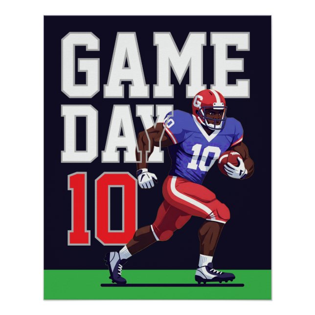 game day Football Poster (Front)