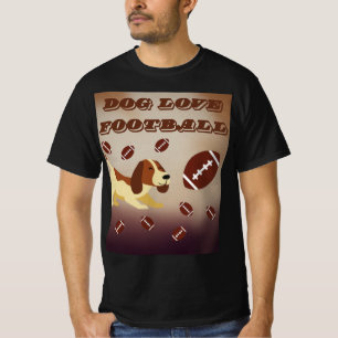 Game Day Football Season Funny Brown Dog T-Shirt