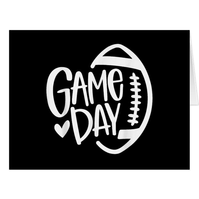 Game Day Football Season Funny Men Women Team Spor (Front Horizontal)