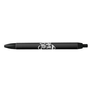 Game Day Football Season Funny Men Women Team Spor Black Ink Pen