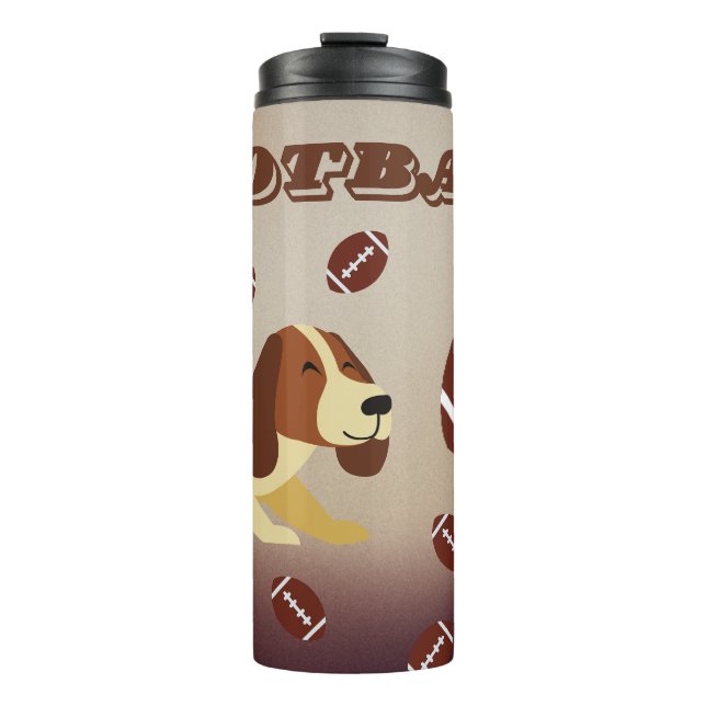 Game Day Football Sport Fans  Thermal Tumbler (Front)