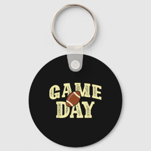 Game Day Football Team Sports Vintage Key Ring