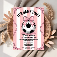 Game Day Girl Soccer Pink Bow