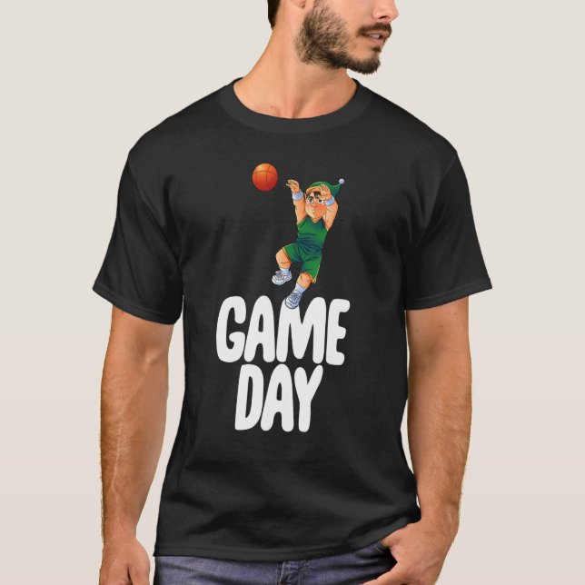 Game Day Gnome  Basketball Game Celebration Women  T-Shirt (Front)