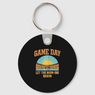 Game Day Let The Mom-ing Begin Soccer Parent Graph Key Ring
