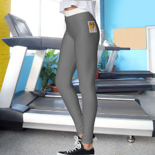 Game Day Pet Mum Dark Metallic Shimmer Neutral DIY Leggings
