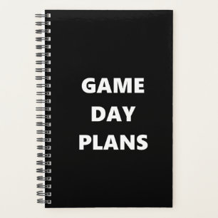 Game Day Planner Sports Theme Game Day Plans